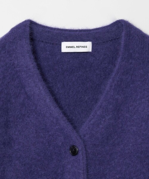 EMMEL REFINES（エメルリファインズ）の「＜EMMEL REFINES＞EM FOX/W/CA Vネック カーディガン（カーディガン/ボレロ・レディース・レッド/ライトグレー/パープル・FREE）」の21枚目の写真