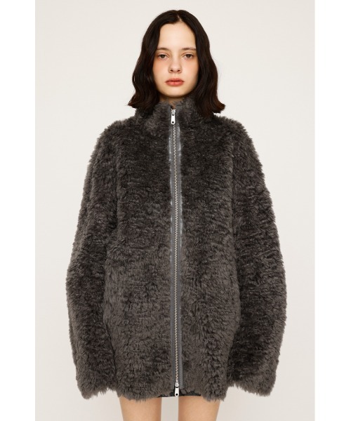 SLY(スライ)の「【2サイズ展開】CURLED BOA BZ カールド ボア ブルゾン 冬服 クリスマス(ブルゾン・レディース・ブラウン系その他2/グレー/ブラック系その他2・1/2)」の21枚目の写真