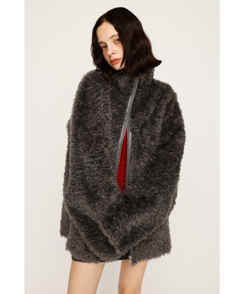 SLY(スライ)の「【2サイズ展開】CURLED BOA BZ カールド ボア ブルゾン 冬服 クリスマス(ブルゾン・レディース・ブラウン系その他2/グレー/ブラック系その他2・1/2)」の18枚目の写真