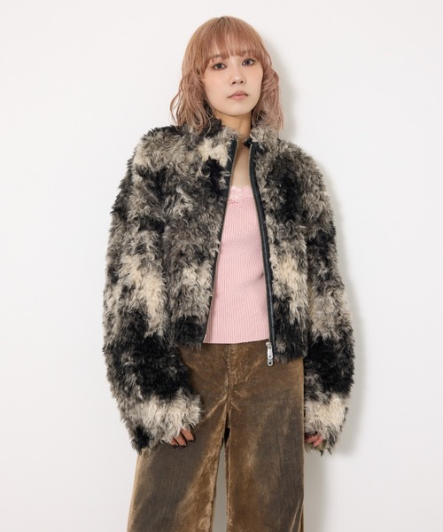 セール】【2サイズ展開】CURLED BOA BZ カールド ボア ブルゾン 冬服