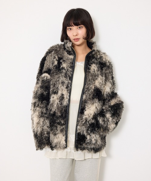 2サイズ展開】CURLED BOA BZ カールド ボア ブルゾン 冬服 クリスマス