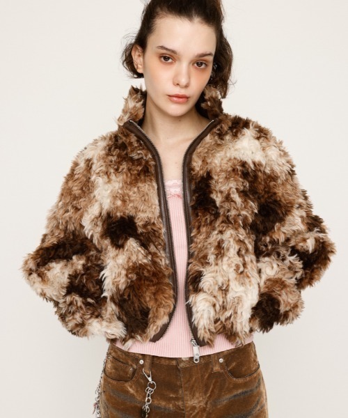 セール】【2サイズ展開】CURLED BOA BZ カールド ボア ブルゾン 冬服