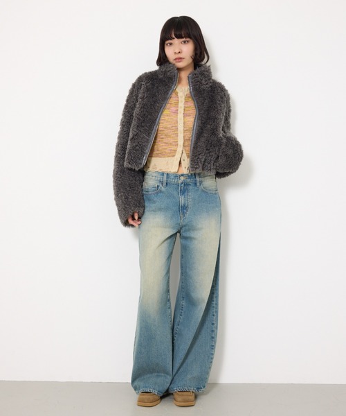 sly ボアブルゾン SLY ブルゾン アウター 「2サイズ展開」CURLED BOA BZ カールド