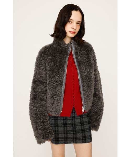 2サイズ展開】CURLED BOA BZ カールド ボア ブルゾン 冬服 クリスマス