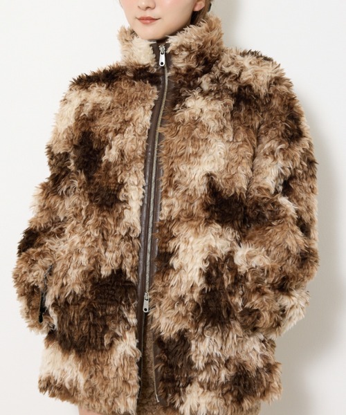 セール】【2サイズ展開】CURLED BOA BZ カールド ボア ブルゾン 秋服