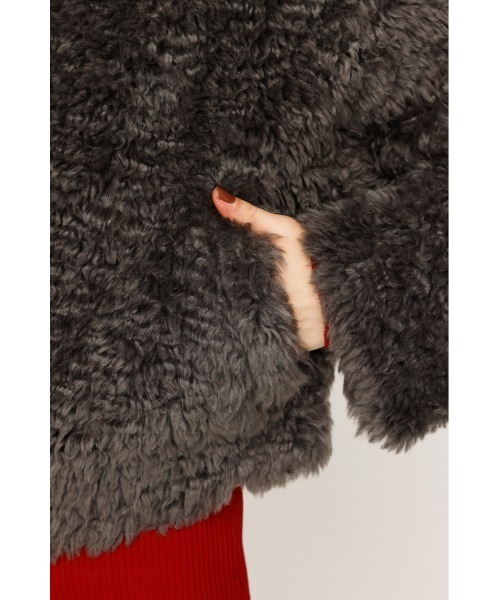 2サイズ展開】CURLED BOA BZ カールド ボア ブルゾン 冬服 クリスマス