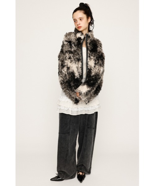 CURLED BOA BZ カールド ボア ブルゾン 秋服 セール】【2サイズ展開】CURLED BOA BZ カールド ボア ブルゾン