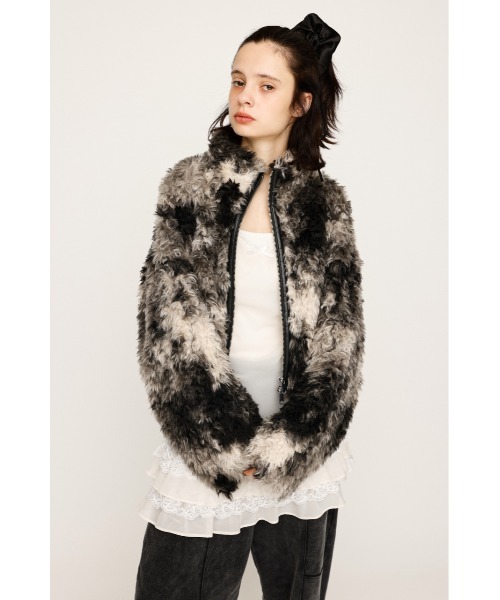 CURLED BOA BZ カールド ボア ブルゾン 秋服 2サイズ展開】CURLED BOA BZ カールド ボア ブルゾン 秋服