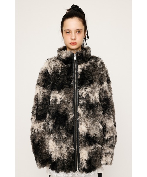 SLY(スライ)の「【2サイズ展開】CURLED BOA BZ カールド ボア ブルゾン 冬服 クリスマス(ブルゾン・レディース・ブラウン系その他2/グレー/ブラック系その他2・1/2)」の9枚目の写真