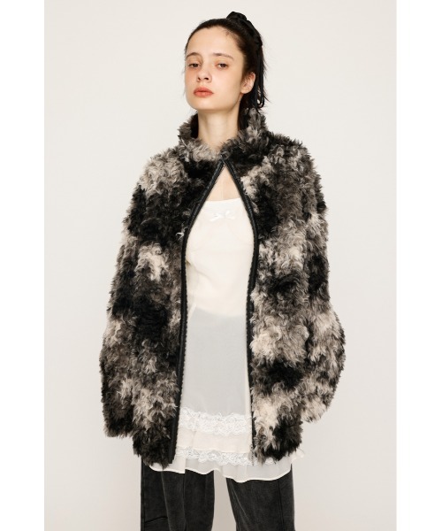 SLY(スライ)の「【2サイズ展開】CURLED BOA BZ カールド ボア ブルゾン 冬服 クリスマス(ブルゾン・レディース・ブラウン系その他2/グレー/ブラック系その他2・1/2)」の13枚目の写真