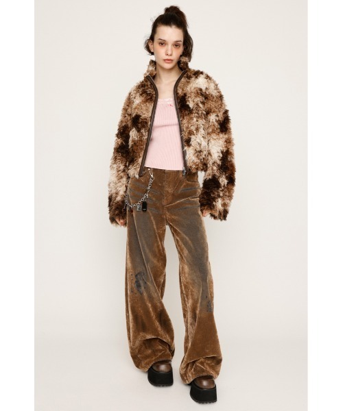 SLY CURLY BOA CROP ブルゾン　M/BEG SLY CURLY BOA CROP ブルゾン M/BEG
