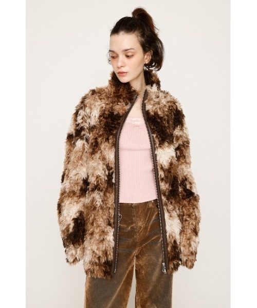 2サイズ展開】CURLED BOA BZ カールド ボア ブルゾン 冬服 クリスマス