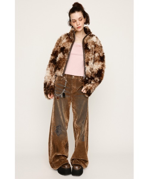 2サイズ展開】CURLED BOA BZ カールド ボア ブルゾン 秋服（ブルゾン