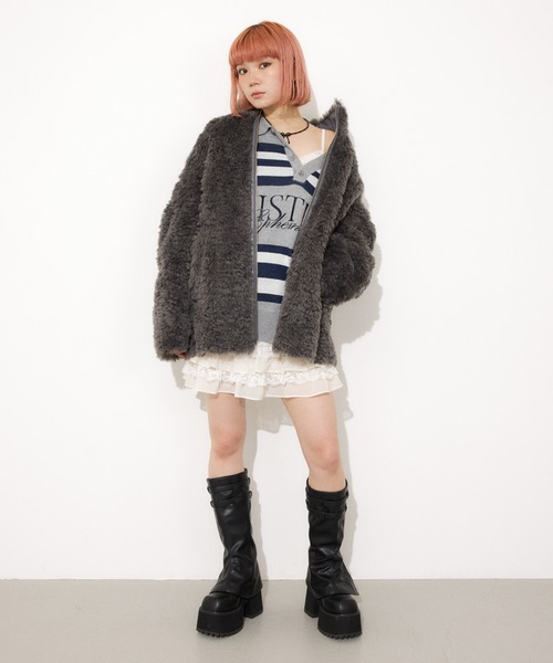 SLY ボアブルゾン SLY ブルゾン アウター 「2025AW」CURLED BOA BZ カールド ボア