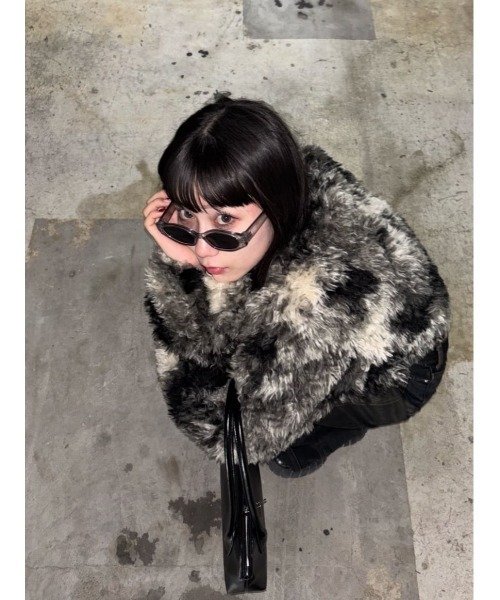 2サイズ展開】CURLED BOA BZ カールド ボア ブルゾン 冬服 クリスマス