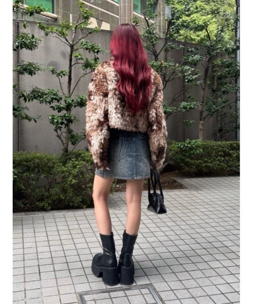 セール】【2サイズ展開】CURLED BOA BZ カールド ボア ブルゾン 冬服