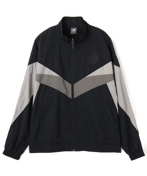 NEW BALANCE（ニューバランス）の「New Balance WIND JACKET / ニューバランス ウインドジャケット（ナイロンジャケット・メンズ・グレー/ブラック・S/M/L/XL/XXL）」の2枚目の写真