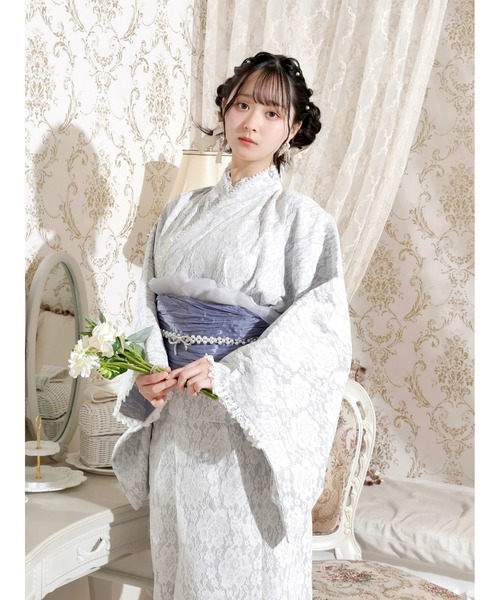 お値下！未開封★グレイル★3点セット レース袖がフリルのセパレート 浴衣 お値下！未開封☆グレイル☆3点セット レース袖がフリルの