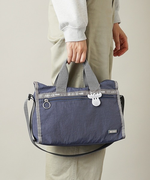 moz(モズ)の「【VASKA by moz】ヴェスカ バイ モズ 2WAYショルダーバッグ ハンドバッグ VZNS-02(ショルダーバッグ・レディース・イエロー/ブラック/グレー/グレイッシュブルー・ONE SIZE)」の4枚目の写真
