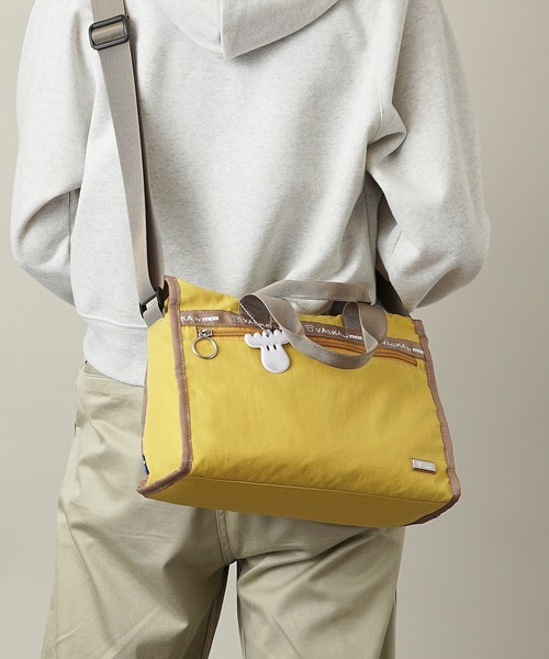 moz(モズ)の「【VASKA by moz】ヴェスカ バイ モズ 2WAYショルダーバッグ ハンドバッグ VZNS-02(ショルダーバッグ・レディース・イエロー/ブラック/グレー/グレイッシュブルー・ONE SIZE)」の1枚目の写真