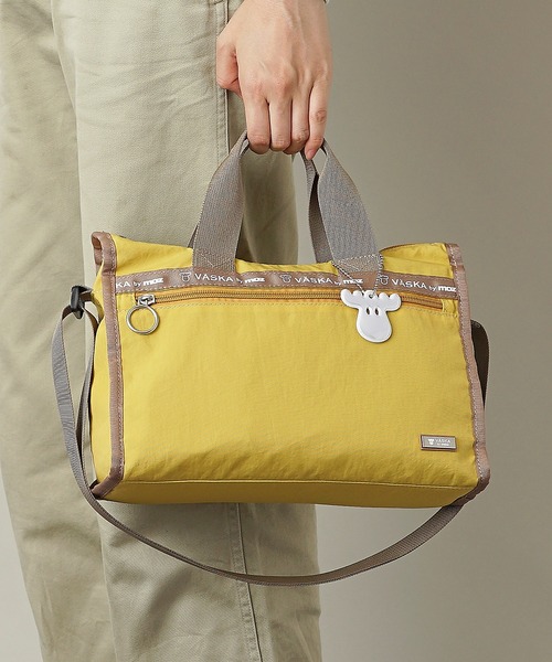 moz(モズ)の「【VASKA by moz】ヴェスカ バイ モズ 2WAYショルダーバッグ ハンドバッグ VZNS-02(ショルダーバッグ・レディース・イエロー/ブラック/グレー/グレイッシュブルー・ONE SIZE)」の12枚目の写真