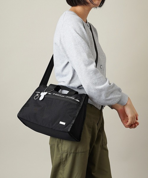moz(モズ)の「【VASKA by moz】ヴェスカ バイ モズ 2WAYショルダーバッグ ハンドバッグ VZNS-02(ショルダーバッグ・レディース・イエロー/ブラック/グレー/グレイッシュブルー・ONE SIZE)」の5枚目の写真