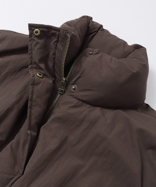 hunch（ハンチ）の「薄中綿 バルーンベスト（ダウンベスト・レディース・ダークブラウン/オフホワイト/ブラック・FREE）」の18枚目の写真