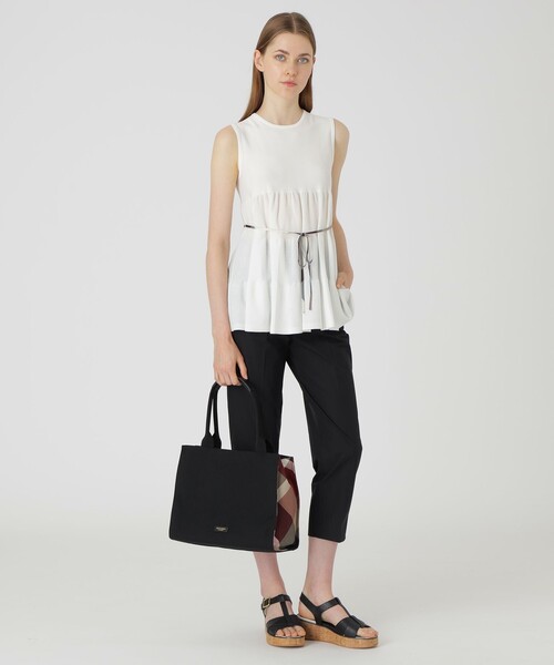 BLUE LABEL CRESTBRIDGE（ブルーレーベルクレストブリッジ）の「スクエアトート（トートバッグ・レディース・ブラック/ダークネイビー・FREE）」の14枚目の写真