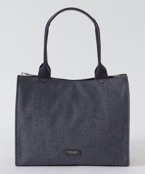 BLUE LABEL CRESTBRIDGE（ブルーレーベルクレストブリッジ）の「スクエアトート（トートバッグ・レディース・ブラック/ダークネイビー・FREE）」の3枚目の写真