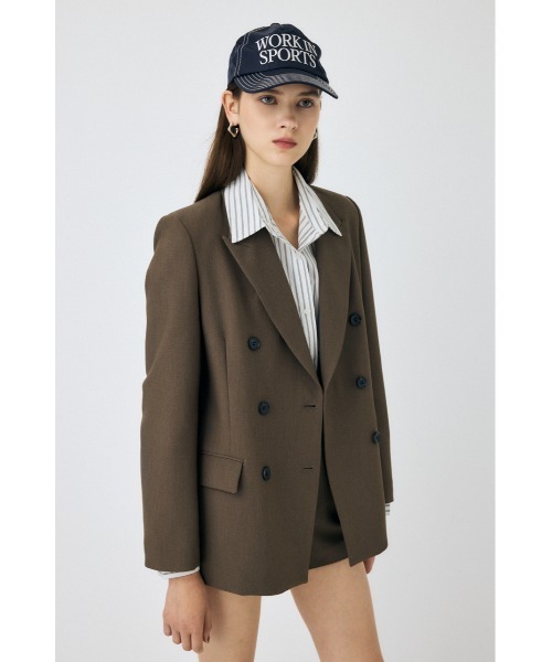 セール】【25年AW新作】DOUBLE BREASTED PEAKED ジャケット