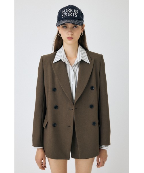 MOUSSY ジャケット DOUBLE BREASTED ブレザー MOUSSY | DOUBLE BREASTED PEAKED ジャケット (ジャケット