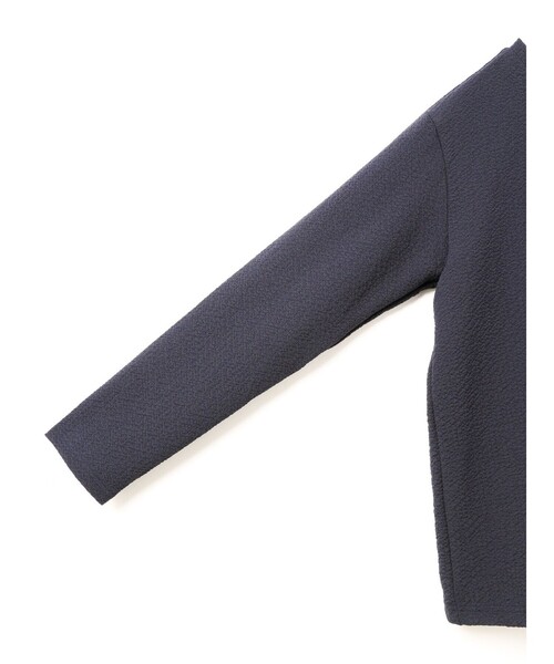 mizuiroind（ミズイロインド）の「mizuiro ind ジャカードクルーネックプルオーバー（Tシャツ/カットソー・レディース・オフホワイト/ブラック/ネイビー/グレー・FREE）」の19枚目の写真