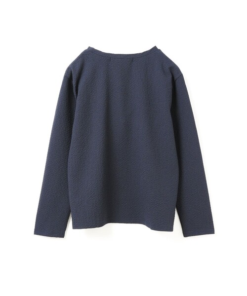 mizuiroind（ミズイロインド）の「mizuiro ind ジャカードクルーネックプルオーバー（Tシャツ/カットソー・レディース・オフホワイト/ブラック/ネイビー/グレー・FREE）」の21枚目の写真