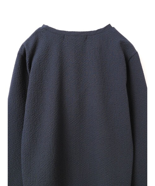 mizuiroind（ミズイロインド）の「mizuiro ind ジャカードクルーネックプルオーバー（Tシャツ/カットソー・レディース・オフホワイト/ブラック/ネイビー/グレー・FREE）」の22枚目の写真