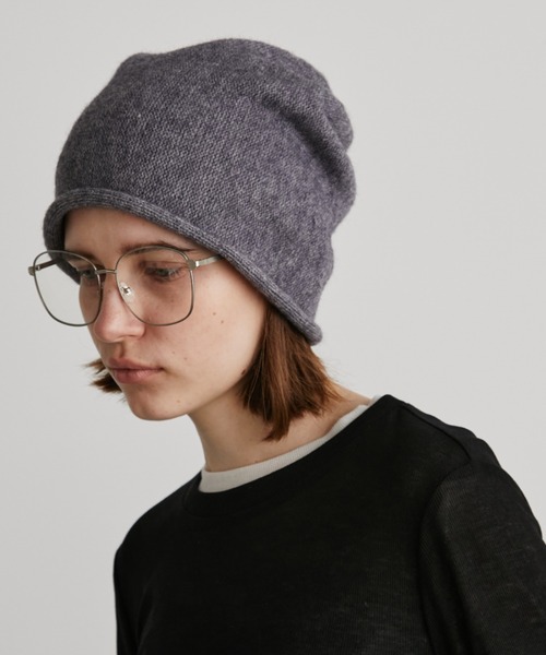 Auntie Rosa Holiday(アンティローザホリデー)の「ルーズニットワッチ(ニットキャップ/ビーニー・レディース・チャコールグレー/ブラック・FREE)」の1枚目の写真