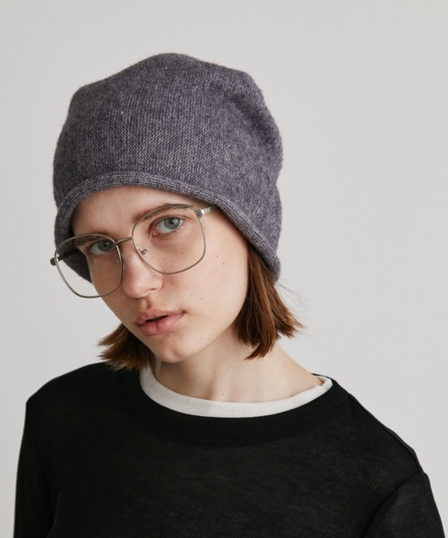 Auntie Rosa Holiday(アンティローザホリデー)の「ルーズニットワッチ(ニットキャップ/ビーニー・レディース・チャコールグレー/ブラック・FREE)」の3枚目の写真