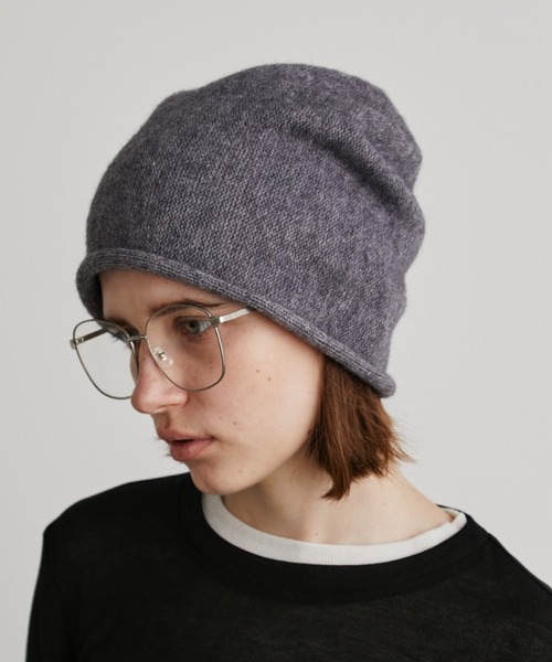 Auntie Rosa Holiday(アンティローザホリデー)の「ルーズニットワッチ(ニットキャップ/ビーニー・レディース・チャコールグレー/ブラック・FREE)」の5枚目の写真