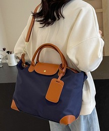 レディース 2WAY肩掛けショルダー×ボストンバッグ［A4収納可/マチあり/大容量］