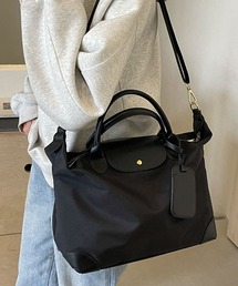 レディース 2WAY肩掛けショルダー×ボストンバッグ［A4収納可/マチあり/大容量］