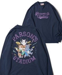 PERSON'S（パーソンズ）の「【PERSON’S STADIUM / パーソンズスタジアム】バンドネコ クルーネックスウェットプルオーバー（スウェット）」