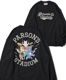 PERSON'S（パーソンズ）の「【PERSON’S STADIUM / パーソンズスタジアム】バンドネコ クルーネックスウェットプルオーバー（スウェット）」