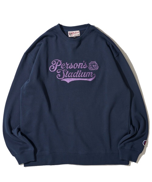 PERSON'S（パーソンズ）の「【PERSON’S STADIUM / パーソンズスタジアム】バンドネコ クルーネックスウェットプルオーバー（スウェット・レディース・ブラック/オートミール/ネイビー・MEDIUM/LARGE/X-LARGE）」の8枚目の写真