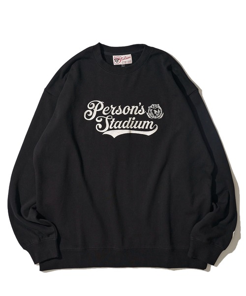 PERSON'S（パーソンズ）の「【PERSON’S STADIUM / パーソンズスタジアム】バンドネコ クルーネックスウェットプルオーバー（スウェット・レディース・ブラック/オートミール/ネイビー・MEDIUM/LARGE/X-LARGE）」の4枚目の写真