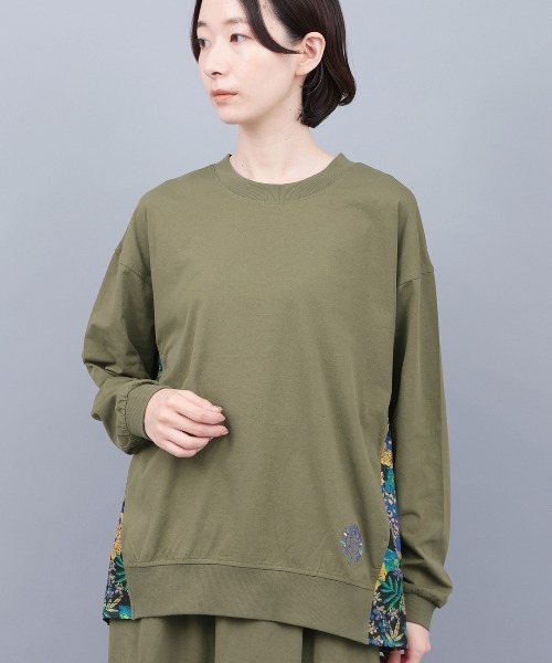 チチカカ（チチカカ）の「ドライ軽量ストレッチＵＶ切替プルオーバー（Tシャツ/カットソー・レディース・ブラック/カーキ・FREE）」の6枚目の写真