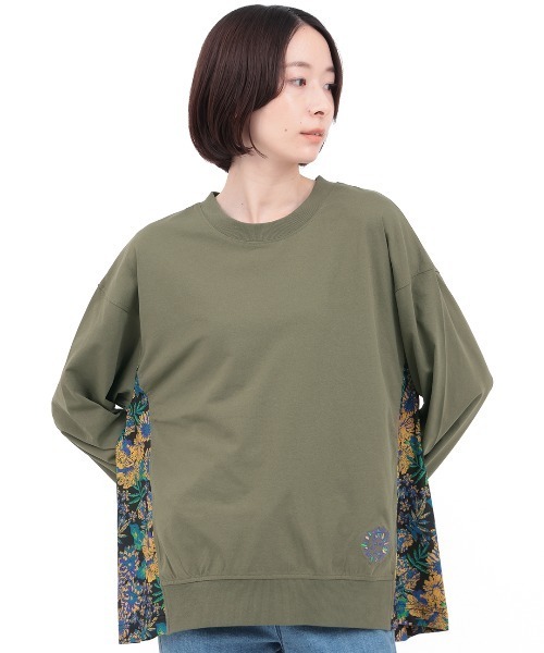 チチカカ（チチカカ）の「ドライ軽量ストレッチＵＶ切替プルオーバー（Tシャツ/カットソー・レディース・ブラック/カーキ・FREE）」の8枚目の写真