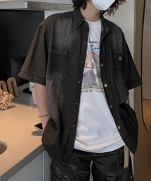 加工デニムシャツ