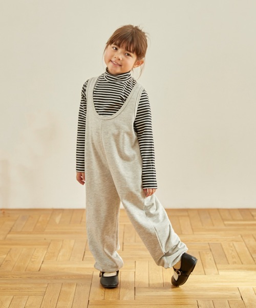 undeny.（アンディニ－）の「アンディニー イージーサロペット（その他パンツ・キッズ・ブラック/トップグレー・L/XL）」の2枚目の写真