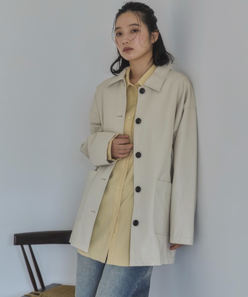 feepur（フェピュール）の「カットオフオーバーシャツ（シャツ/ブラウス・レディース・イエロー/ブラウン/ブルーグレー・MEDIUM）」の18枚目の写真