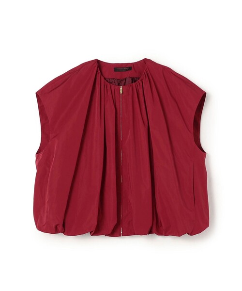 TOMORROWLAND collection(トゥモローランドコレクション)の「ポリエステルシルクタフタ バルーンジレ(ベスト・レディース・カーキ/ブラック/レッド・36)」の3枚目の写真