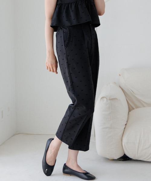 flower(フラワー)の「タイニーリボンパンツ(その他パンツ・レディース・グレー/ブラック/ブラウン・FREE)」の2枚目の写真